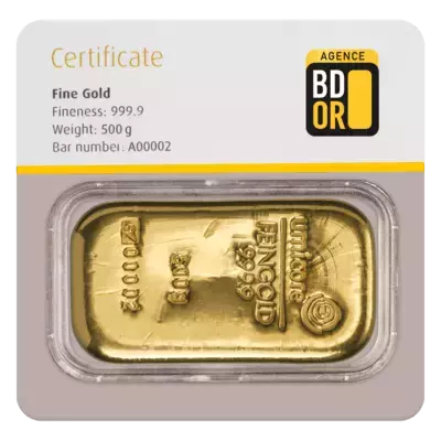 Lingot Or 500 Gr